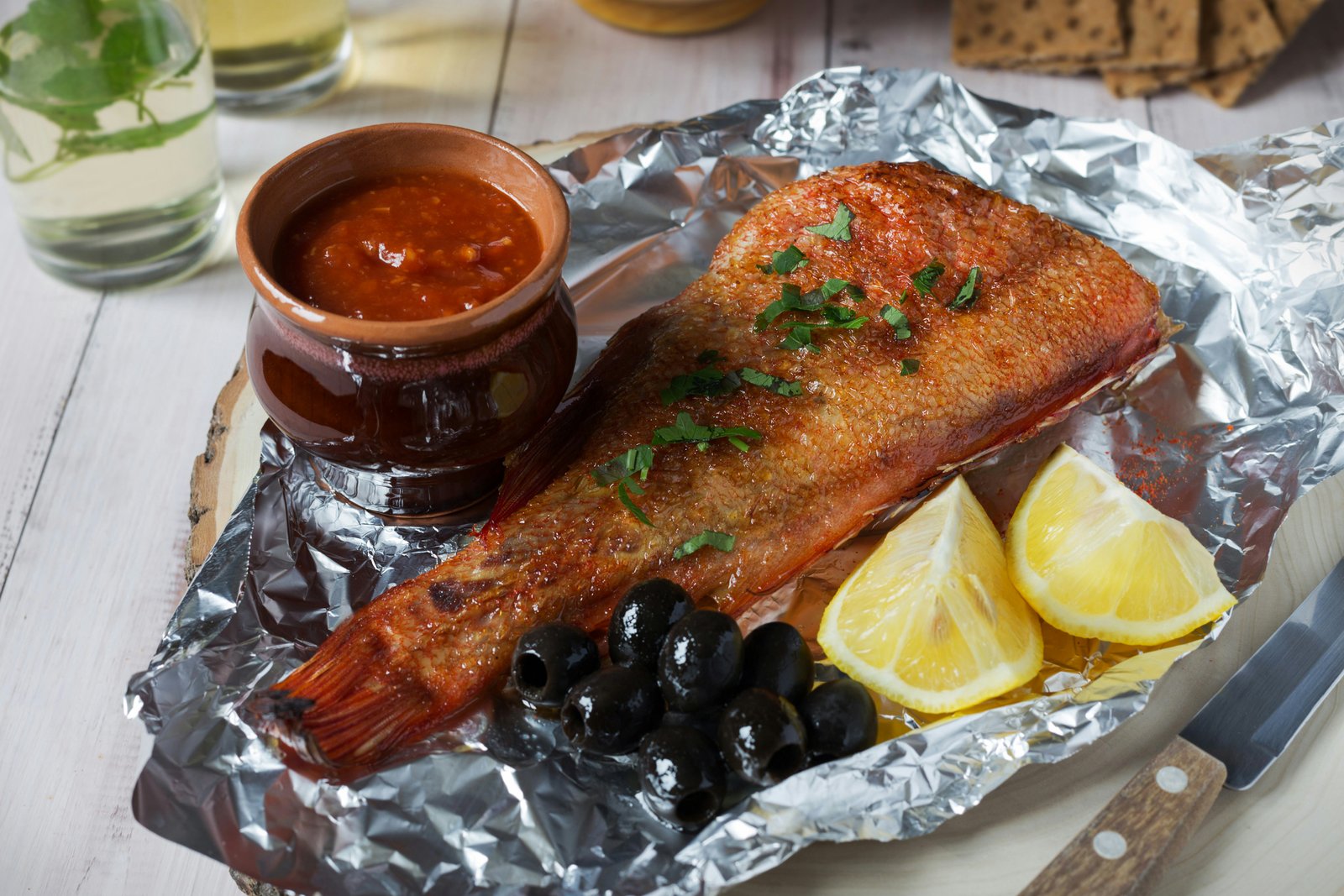 Sea Bass Foil Packets